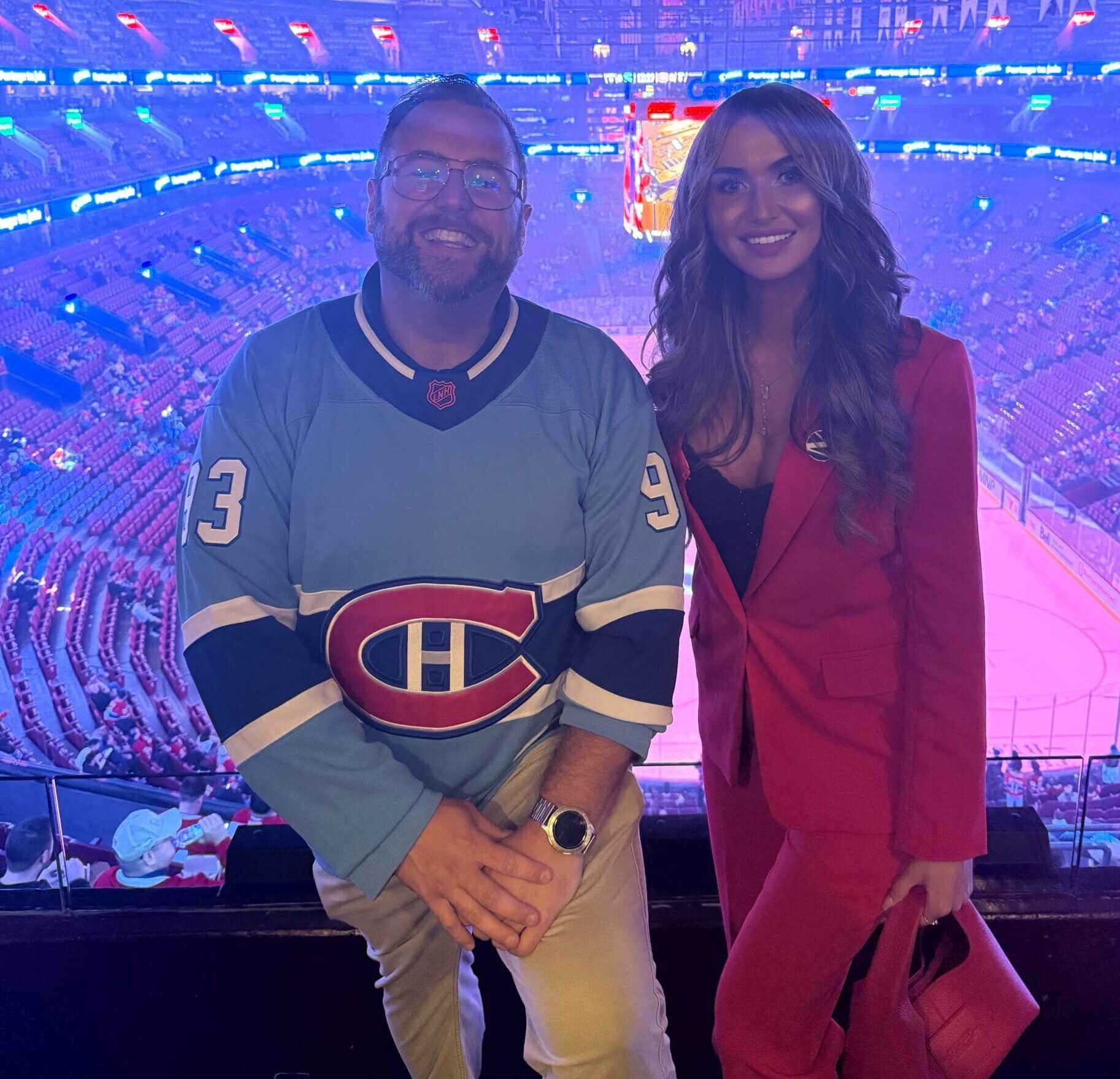 Mezra - Soirée hockey avec Groupe Millénium Micro.